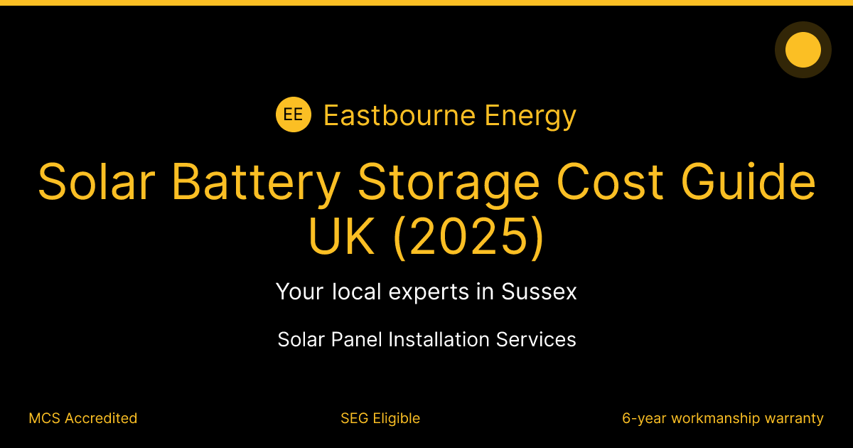 Solar Battery Storage Cost Guide UK (2025)