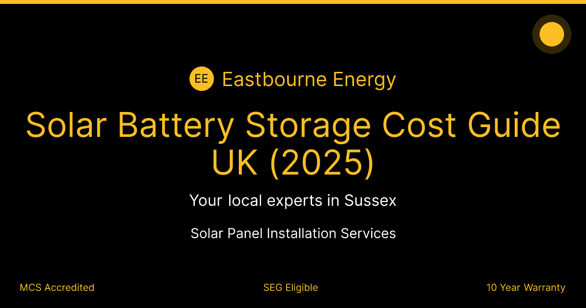 Solar Battery Storage Cost Guide UK (2025)