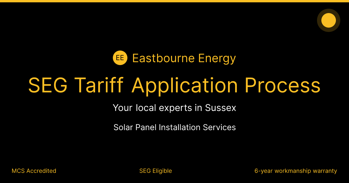 SEG Tariff Application Process